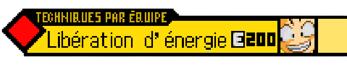 Libération d'énergie