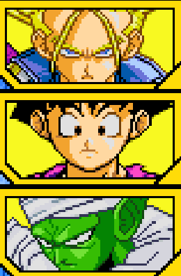 Trunks Super Saiyan Gohan et Piccolo