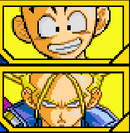 Krilin et Trunks Super Saiyan 