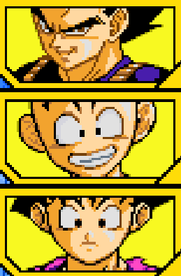 Vegeta Krilin et Gohan