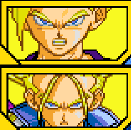 Gohan Super Saiyan 2 et Trunks Super Saiyan