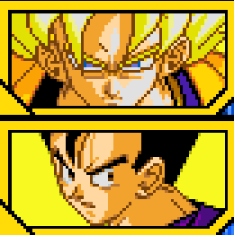Goku Super Saiyan et Gohan Ado 