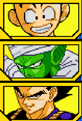 Krilin Piccolo et Vegeta