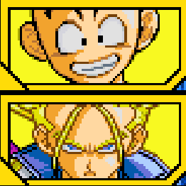 Krilin et Trunks Super Saiyan 