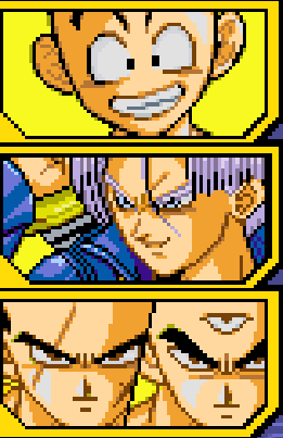 Krilin, Trunks et Yamcha / Ten Shin Han 