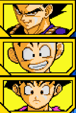 Vegeta Krilin et gohan