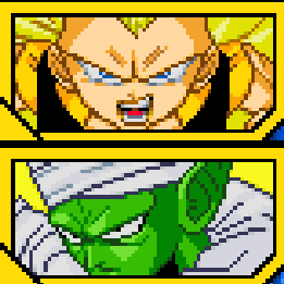 Gotenks Super Saiyan 3 et Piccolo